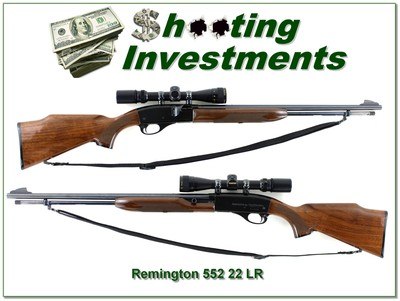 Remington 552 Speedmaster Deluxe 22 with scope collector!