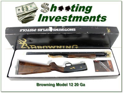 Browning Model 12 High Grade V 20 Ga 26” NIB Shotgun
