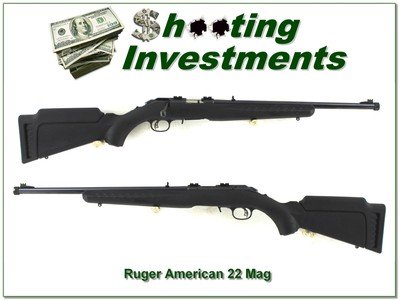 Ruger American 22 Magnum near new threaded for a suppressor