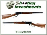 Browning 1886 45-70 Carbine exc as new cond!