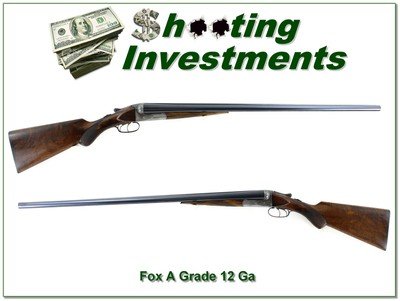 A.H. Fox A Grade SXS 12 Ga 30” Full/Mod Shotgun
