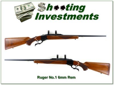 Ruger No. 1 B 6mm Rem, Red Pad, Pre Warning 26” Rifle 1976 Liberty