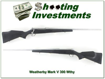 Weatherby Mark V SS Stainless 300 Wby Mag 26”