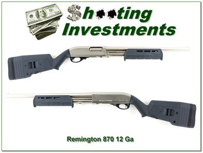 Remington 870 Magnum Marine Stainless 18” 12 Ga Shotgun w Magpul Furniture