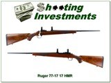 Ruger Model 77/17 17 HMR 22” Rifle