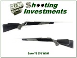 Sako 75 Stainless Fluted 270 WSM like new!