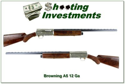 Browning A5 Light 12 Classic 12 Ga Belgium Engraved!