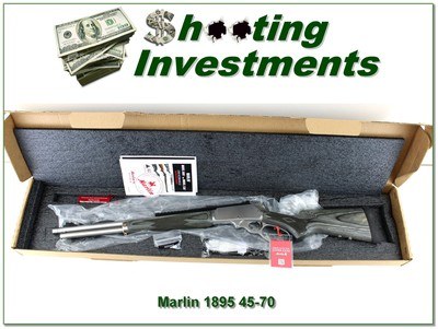 Marlin 1895 Trapper Stainless Laminated 45-70 unfired in box!