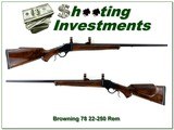 Browning Model 78 22-250 Exc Cond!