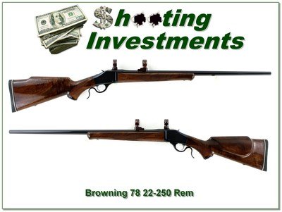 Browning Model 78 22-250 Exc Cond!