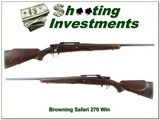 Browning Belgium Safari Grade 270 Win