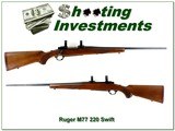 Ruger M77 in 220 Swift hard to find sportier barrel