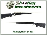 Weatherby Mark V Alaskan 370 Wthy 26in as new