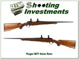 Ruger M77 early tang safety Red pad 6mm Rem