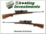 Winchester Model 70 pre-64 1949 22 Hornet Top Collector Cond!