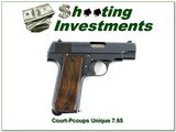 French Court 9 Coups Unique, Model 17 7.65