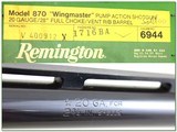 Remington 870 Wingmaster 20 Ga unfired in box made in 1980 - 4 of 4