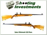 Sako Riihimaki Varmint 222 Rem in TOP collector condition!