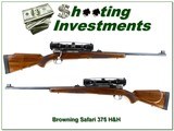 Browning Safari 375 H&H Belgium 1970 24” W Bushnell Scope