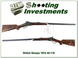 Shiloh Sharps Model 1874 45 110 30in heavy barrel unfired with papers