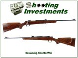 Browning Safari Grade Belgium made Sako receiver 243 Win XX Wood!