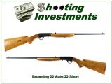 Browning 22 Auto 67 Belgium Blond in hard to find 22 Short!