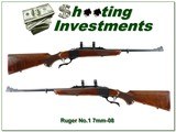 Ruger No.1 Light Sportier in 7mm-08 early Red Pad