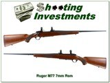 Ruger M77 7mm Rem Mag Red Pad 1980 24” Rifle