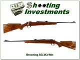 Browning Safari Grade Belgium made Sako receiver 243 Win XX Wood!