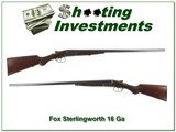 AH Fox Philadelphia Sterlingworth 16 Ga 28in F & M!