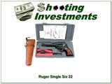 Ruger Single Six convertible 22 & 22 Mag with holster