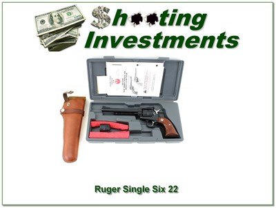 Ruger Single Six convertible 22 & 22 Mag with holster