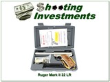Ruger Mark II Target 22 LR Stainless 6.75” w Extra Mag & Rings NIB