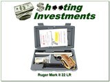 Ruger Mark II Target 22 LR Stainless 6.75” w Extra Mag & Rings NIB - 1 of 4