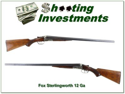 AH Fox Sterlingworth SXS 12 Ga Shotgun 28” Mod