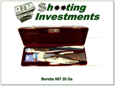 Beretta 687 EELL Diamond Pigeon 20 Gauge unfired in case!