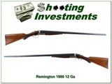Remington 1900 12 Ga SXS Shotgun 32” Full