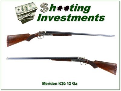 Meriden K30 SXS 12 Ga Shotgun 30” Full