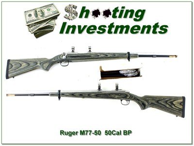 RARE Ruger 77-50 All-Weather 50 Cal Black Powder looks unfired