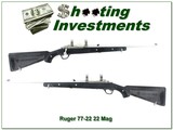 Ruger 77/22 22 Magnum Stainless All-Weather Skeleton Zytel Exc Cond!