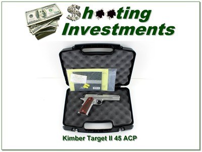 Kimber Stainless Target II 1911 45 ACP 5” In Case