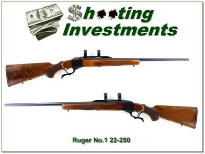 Ruger No. 1 22 250 Pre Warning Red Pad 26Rifle 1977