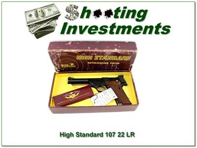 High Standard Trophy 107 5.5in Bull barrel unfired in box