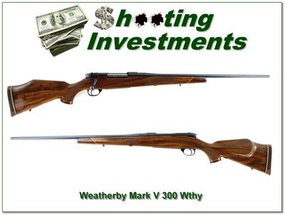 Weatherby Mark V Deluxe in 300 Wthy Mag nicer wood than most!