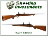 Ruger 77-22 in harder to find 22 Hornet - 1 of 4