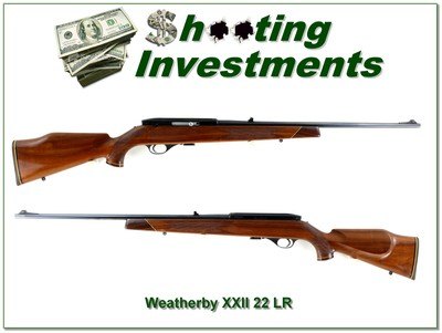 Weatherby XXII Deluxe Italian made by Beretta 22 LR Exc Cond