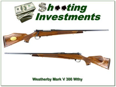 Weatherby Mark V BI CENTENNIAL 300 Wthy Mag Rare Custom Shop