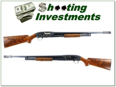 Custom engraved 1958 Winchester Model 12 12 Ga XX Wood!