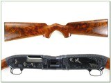 Custom engraved 1958 Winchester Model 12 12 Ga XX Wood! - 2 of 4