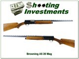 Browning A5 20 Magnum 67 First Year Belgum Exc Cond! - 1 of 4